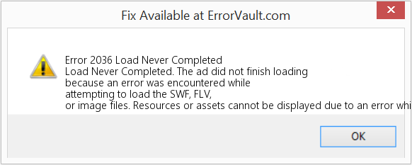 Fix Load Never Completed (Error Code 2036)