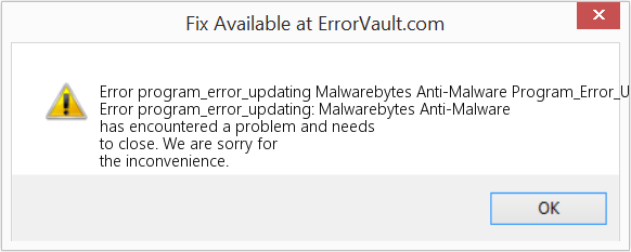 Fix Malwarebytes Anti-Malware Program_Error_Updating (0 0 Host Not Found) (Error Code program_error_updating)
