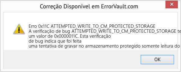 Fix ATTEMPTED_WRITE_TO_CM_PROTECTED_STORAGE (Error Erro 0x11C)