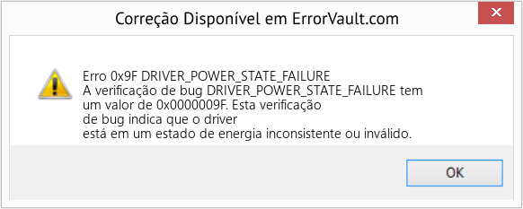 Fix DRIVER_POWER_STATE_FAILURE (Error Erro 0x9F)