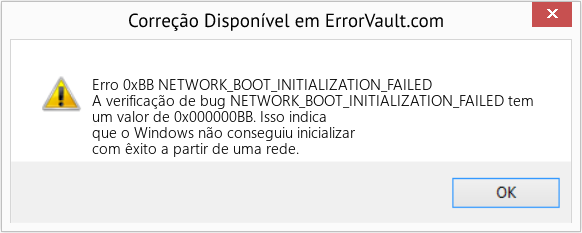 Fix NETWORK_BOOT_INITIALIZATION_FAILED (Error Erro 0xBB)