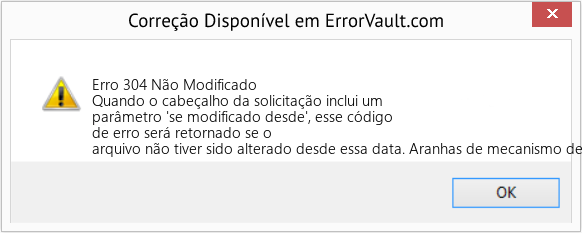 Fix Não Modificado (Error Erro 304)