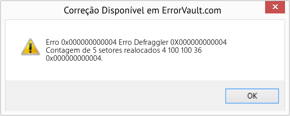 Fix Erro Defraggler 0X000000000004 (Error Erro 0x000000000004)