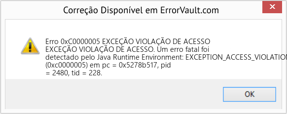 Fix EXCEÇÃO VIOLAÇÃO DE ACESSO (Error Erro 0xC0000005)
