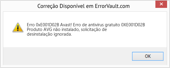 Fix Avast! Erro de antivírus gratuito 0XE001D02B (Error Erro 0xE001D02B)