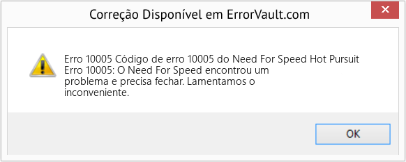 Fix Código de erro 10005 do Need For Speed ​​Hot Pursuit (Error Erro 10005)