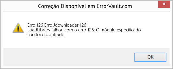 Fix Erro Jdownloader 126 (Error Erro 126)