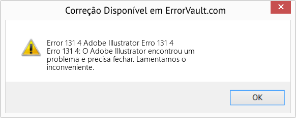 Download Error <?php echo $number; ?> (Adobe Illustrator Erro 131 4) Repair Tool Fix Adobe Illustrator Erro 131 4 (Error Code 131 4)