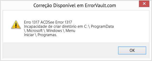 Download Error <?php echo $number; ?> (ACDSee Error 1317) Repair Tool Fix ACDSee Error 1317 (Error Erro 1317)