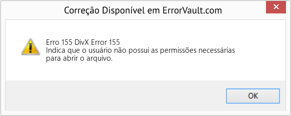 Download Error <?php echo $number; ?> (DivX Error 155) Repair Tool Fix DivX Error 155 (Error Erro 155)
