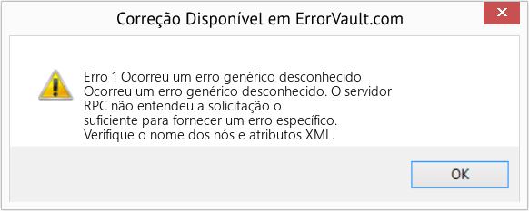 Download Error <?php echo $number; ?> (Ocorreu um erro genérico desconhecido) Repair Tool Fix Ocorreu um erro genérico desconhecido (Error Erro 1)