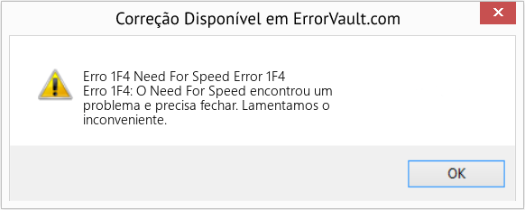 Fix Need For Speed ​​Error 1F4 (Error Erro 1F4)