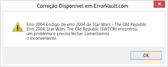 Download Error <?php echo $number; ?> (Código de erro 2004 de Star Wars - The Old Republic) Repair Tool Fix Código de erro 2004 de Star Wars - The Old Republic (Error Erro 2004)