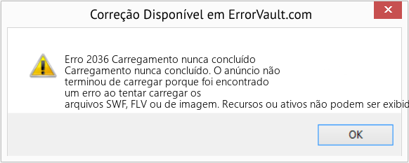 Fix Carregamento nunca concluído (Error Erro 2036)