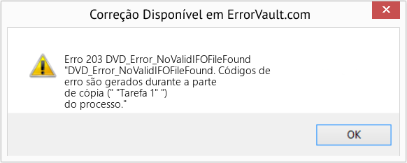 Fix DVD_Error_NoValidIFOFileFound (Error Erro 203)
