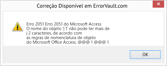 Fix Erro 2051 do Microsoft Access (Error Erro 2051)