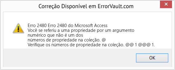 Fix Erro 2480 do Microsoft Access (Error Erro 2480)