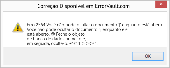 Download Error <?php echo $number; ?> (Você não pode ocultar o documento '|' enquanto está aberto) Repair Tool Fix Você não pode ocultar o documento '|' enquanto está aberto (Error Erro 2564)
