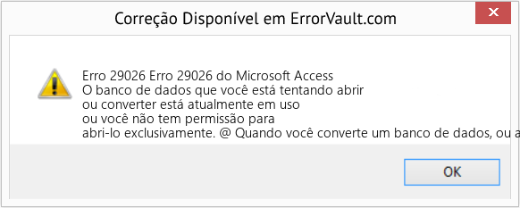 Download Error <?php echo $number; ?> (Erro 29026 do Microsoft Access) Repair Tool Fix Erro 29026 do Microsoft Access (Error Erro 29026)