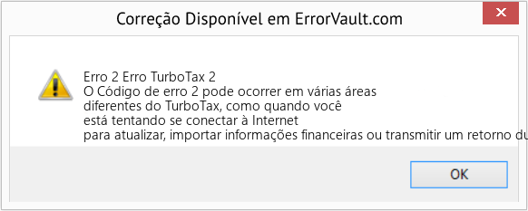 Fix Erro TurboTax 2 (Error Erro 2)