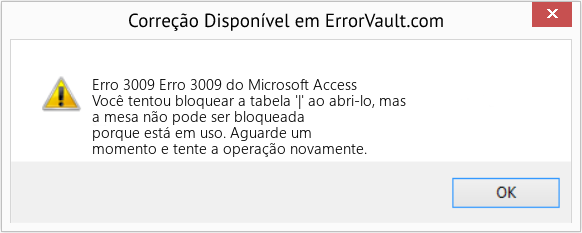 Download Error <?php echo $number; ?> (Erro 3009 do Microsoft Access) Repair Tool Fix Erro 3009 do Microsoft Access (Error Erro 3009)