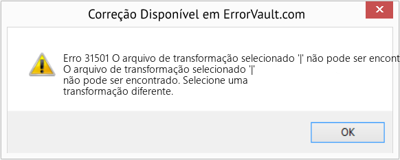 Download Error <?php echo $number; ?> (O arquivo de transformação selecionado '|' não pode ser encontrado) Repair Tool Fix O arquivo de transformação selecionado '|' não pode ser encontrado (Error Erro 31501)