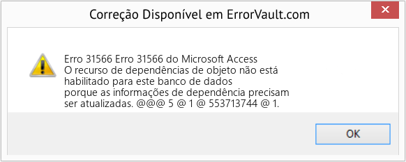 Fix Erro 31566 do Microsoft Access (Error Erro 31566)