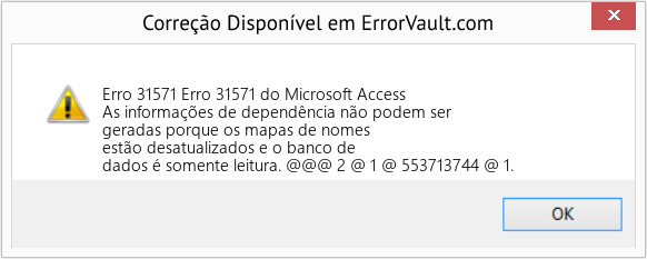 Fix Erro 31571 do Microsoft Access (Error Erro 31571)