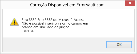 Fix Erro 3332 do Microsoft Access (Error Erro 3332)