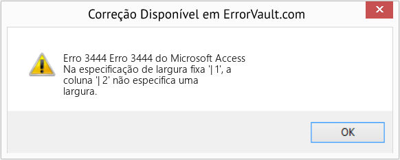 Fix Erro 3444 do Microsoft Access (Error Erro 3444)