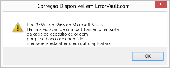 Fix Erro 3565 do Microsoft Access (Error Erro 3565)