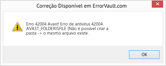 Fix Avast! Erro de antivírus 42004 (Error Erro 42004)