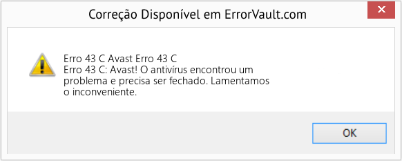Fix Avast Erro 43 C (Error Erro 43 C)