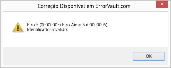 Fix Erro Aimp 5 (00000005) (Error Erro 5 (00000005))