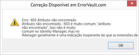 Download Error <?php echo $number; ?> (Atributo não encontrado) Repair Tool Fix Atributo não encontrado (Error Erro -603)