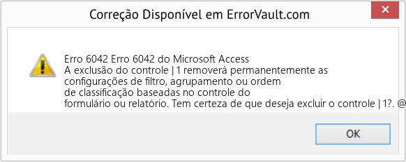 Fix Erro 6042 do Microsoft Access (Error Erro 6042)