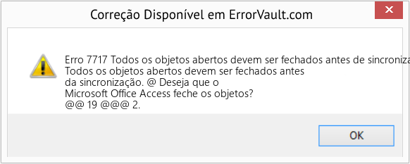 Download Error <?php echo $number; ?> (Todos os objetos abertos devem ser fechados antes de sincronizar) Repair Tool Fix Todos os objetos abertos devem ser fechados antes de sincronizar (Error Erro 7717)