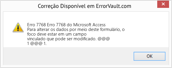 Download Error <?php echo $number; ?> (Erro 7768 do Microsoft Access) Repair Tool Fix Erro 7768 do Microsoft Access (Error Erro 7768)