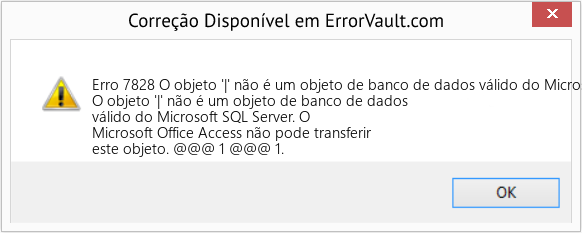 Download Error <?php echo $number; ?> (O objeto '|' não é um objeto de banco de dados válido do Microsoft SQL Server) Repair Tool Fix O objeto '|' não é um objeto de banco de dados válido do Microsoft SQL Server (Error Erro 7828)
