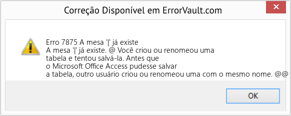 Download Error <?php echo $number; ?> (A mesa '|' já existe) Repair Tool Fix A mesa '|' já existe (Error Erro 7875)
