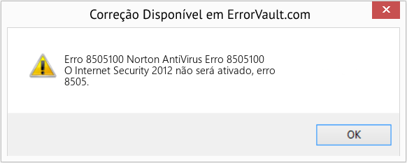 Fix Norton AntiVirus Erro 8505100 (Error Erro 8505100)