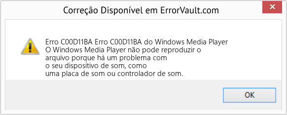 Fix Erro C00D11BA do Windows Media Player (Error Erro C00D11BA)