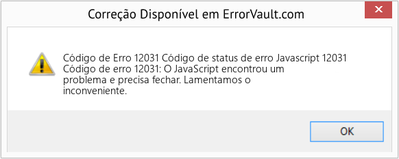 Download Error <?php echo $number; ?> (Código de status de erro Javascript 12031) Repair Tool Fix Código de status de erro Javascript 12031 (Error Código de Erro 12031)
