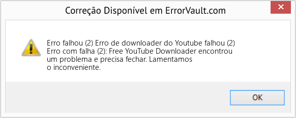 Download Error <?php echo $number; ?> (Erro de downloader do Youtube falhou (2)) Repair Tool Fix Erro de downloader do Youtube falhou (2) (Error Erro falhou (2))