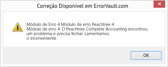 Fix Módulo de erro Peachtree 4 (Error Módulo de Erro 4)