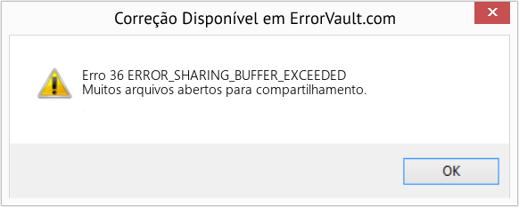 Fix ERROR_SHARING_BUFFER_EXCEEDED (Error Erro 36)