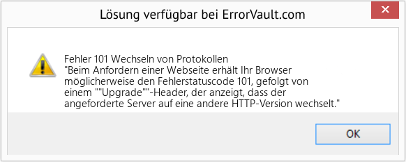 Fix Wechseln von Protokollen (Error Fehler 101)