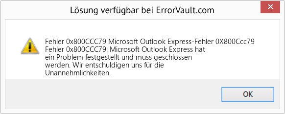 Download Error <?php echo $number; ?> (Microsoft Outlook Express-Fehler 0X800Ccc79) Repair Tool Fix Microsoft Outlook Express-Fehler 0X800Ccc79 (Error Fehler 0x800CCC79)