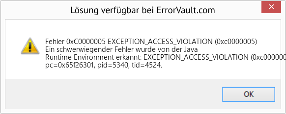 Fix EXCEPTION_ACCESS_VIOLATION (0xc0000005) (Error Fehler 0xC0000005)