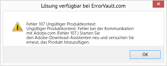 Download Error <?php echo $number; ?> (Ungültiger Produktkontext) Repair Tool Fix Ungültiger Produktkontext (Error Fehler 107)